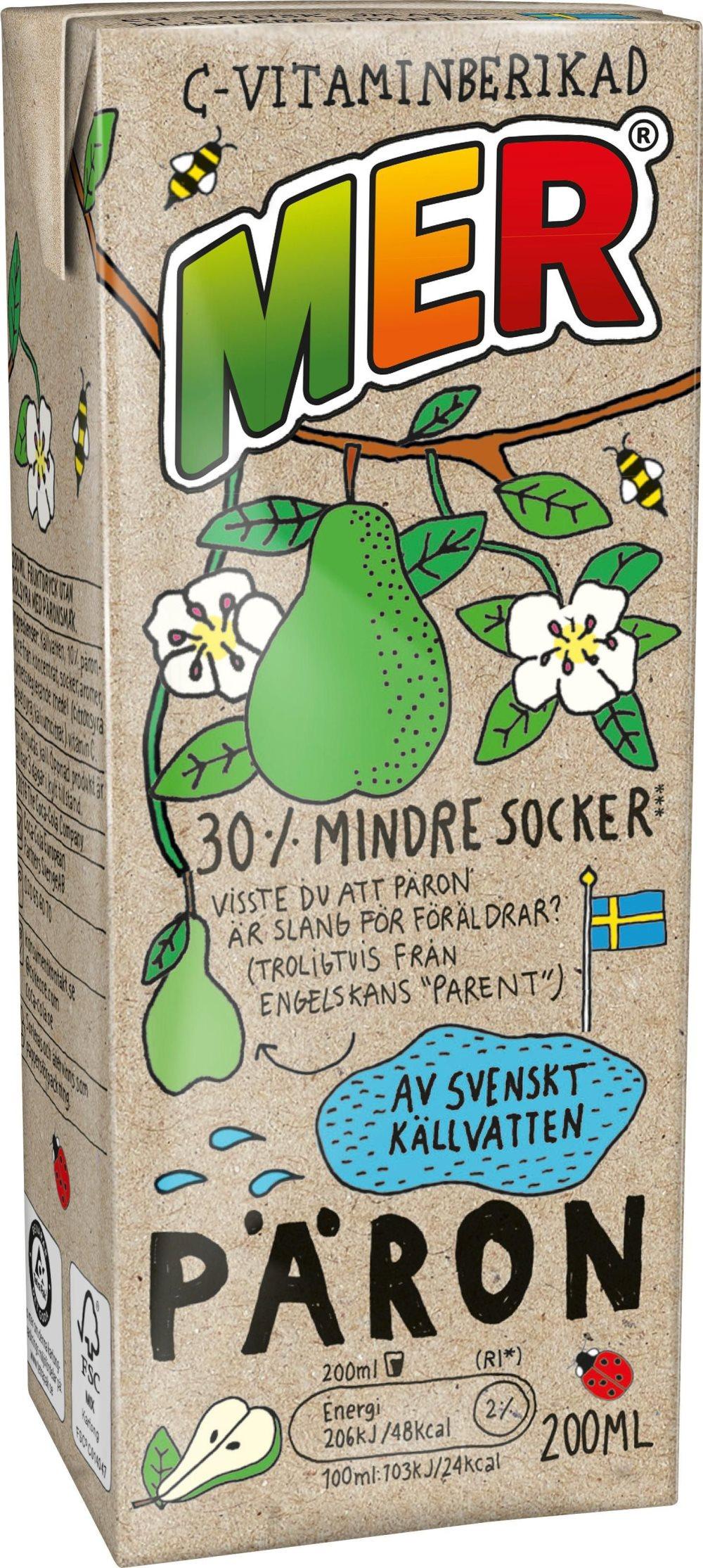 Fruktdryck MER Päron 20cl 30st