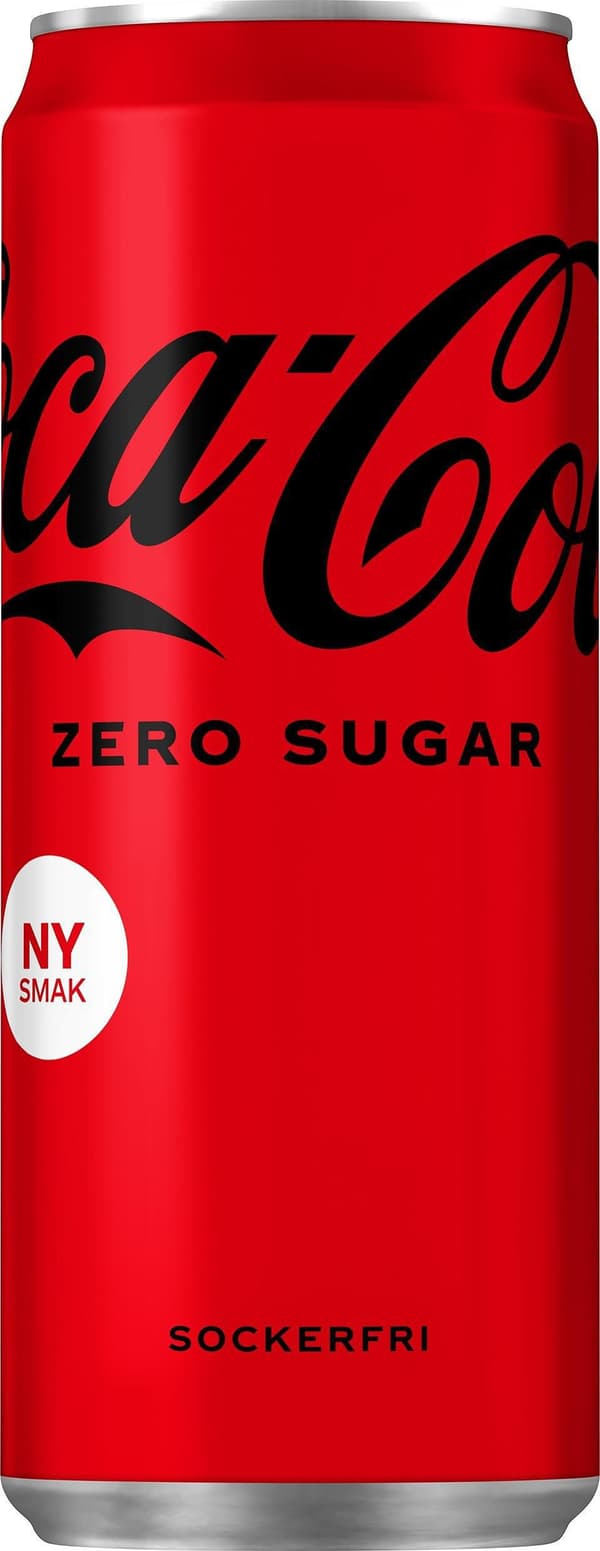Dricka COCA-COLA zero 33cl burk 20st