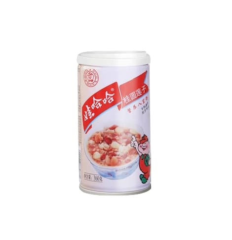 Mixed Congee Med Longan/Lotusfrön 360gx12st Wa Ha Ha Kina