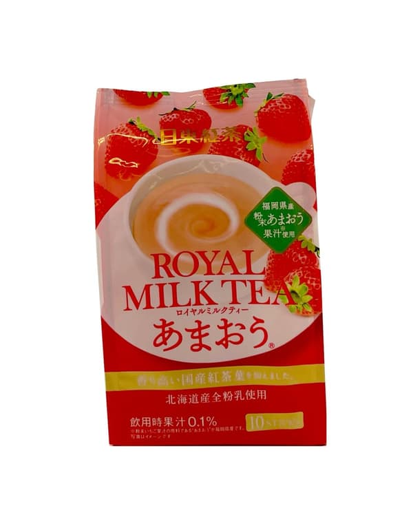 Snabb Royal Mjölk Te Med Jordgubb Smak 112g Royal Nitto Japan