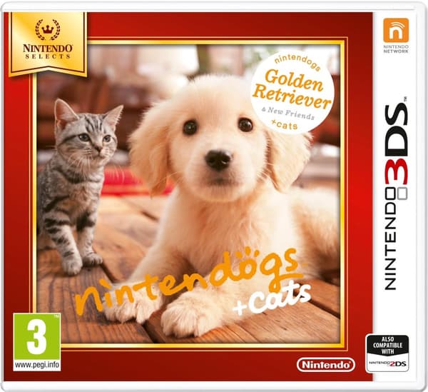 Nintendogs and Cats 3D: Golden Retriever (Select) (Nintendo 3DS)