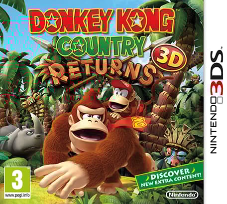 Donkey Kong Country Returns 3D - Nintendo 3DS (brugt)