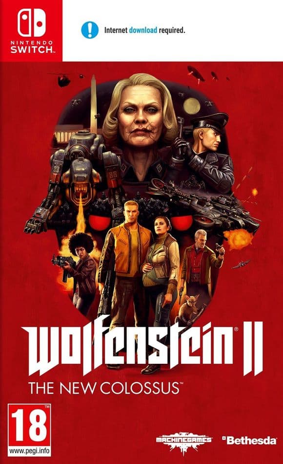 Wolfenstein 2: The New Colossus - Nintendo Switch (brukt)