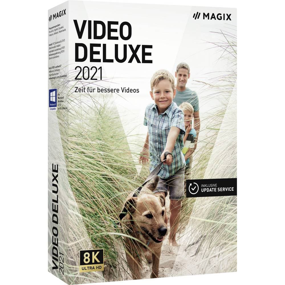 Videoredigering Magix Video deluxe (2021) Windows Fullständig version 1 licens