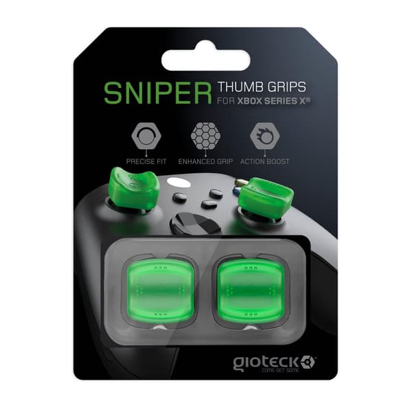 Gioteck Sniper Thumb Grips (Translucent Green) (Xbox Series X)