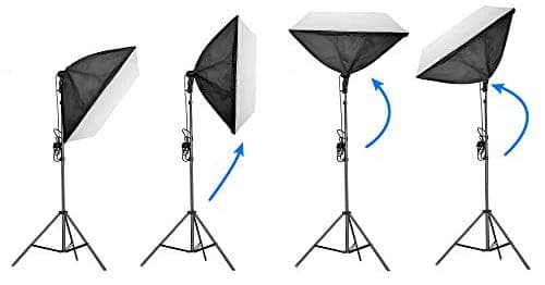 Softbox-fotografering - med stativ - halkfri