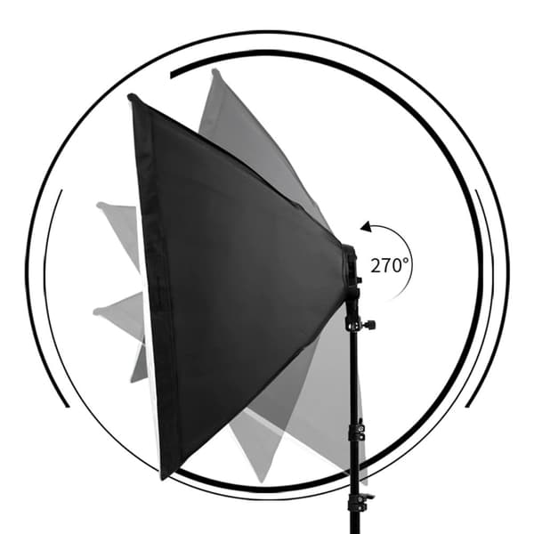 Softbox-fotografering - med stativ - halkfri