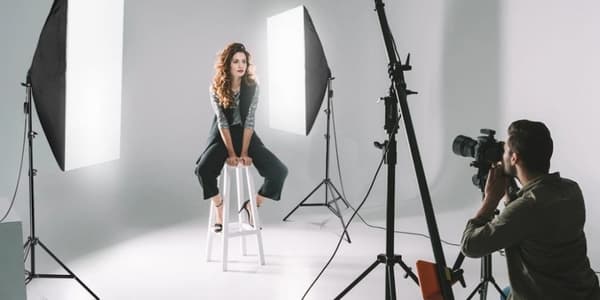 Softbox-fotografering - med stativ - halkfri
