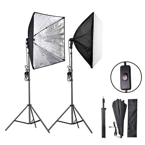 Softbox fotografering - med stativ - skridsikker