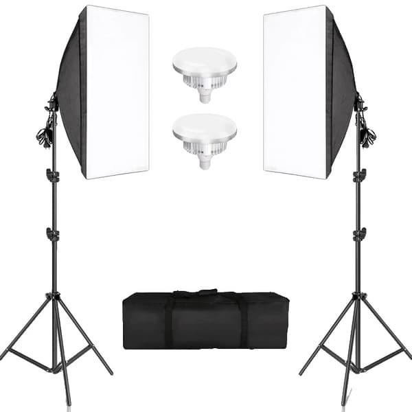 Professionelt fotoudstyr Softbox, E27 fatning lys, studieportrætter og videoptagelse, SH-RGX-01-22