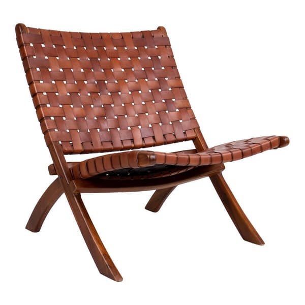 Loungestol, Perugia foldestol, 74x66 cm, Brun