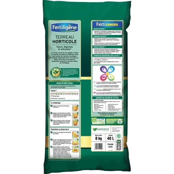 FERTILIGENE - Trädgårdsjord - 40 L