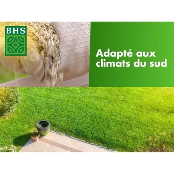 Gräsmatta - BHS - Rustik södra gräsmatta - 5 kg - Beständig mot torra förhållanden tack vare hög svängel. Snabbt och konsekvent.