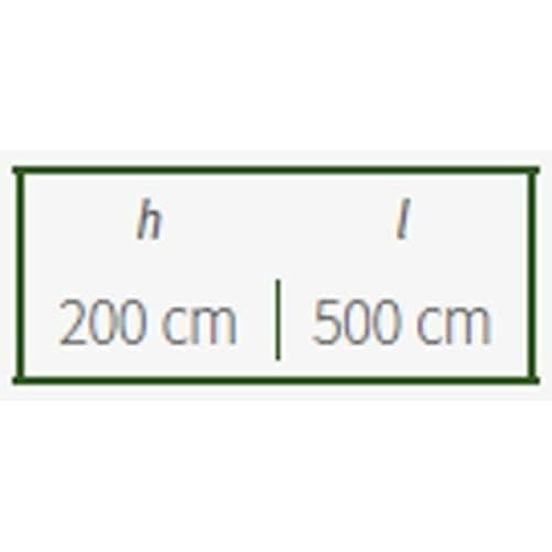 Gazon Grönt Bas 8 mm H. 200 L. 500 cm - Linea Garden Friend