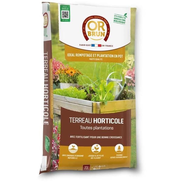 Hortikulturell jord - BRUN OR - OBRTHOR70N - 70 L