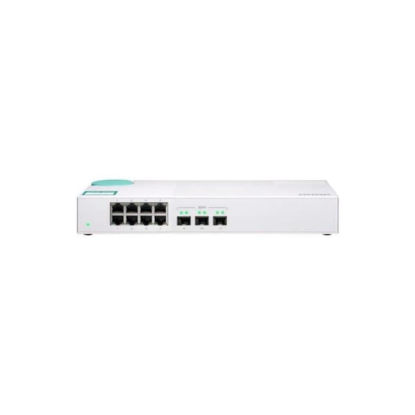 Switch icke hanterbar - QNAP - QSW-308S - 8 portar Gigabit LAN - 3 portar 10G SFP+ - 10 Gigabit Ethernet