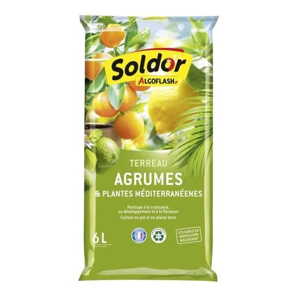 ALGOFLASH - Sitrus- ja Välimeren kasvimulta 6 L