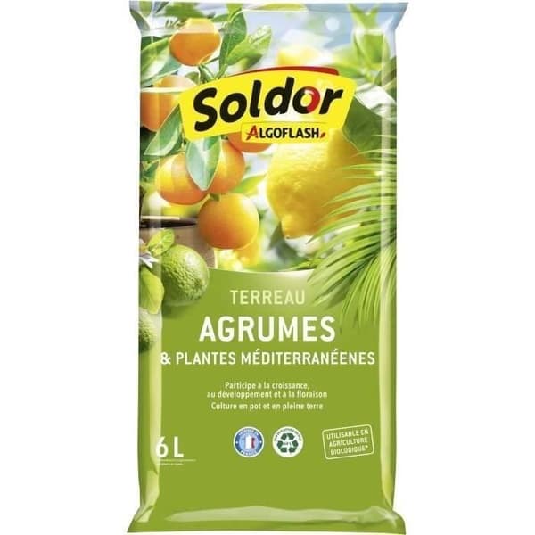 ALGOFLASH - Sitrus- ja Välimeren kasvimulta 6 L