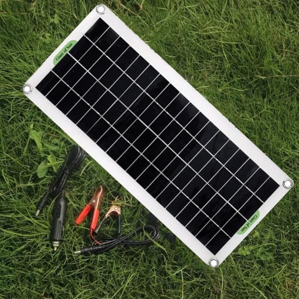 30W bærbar solcellepanel solladekontroller for campingbilbåt