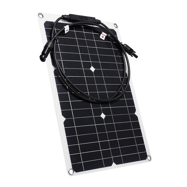 Solpanel 20W monokrystallinsk silicium bøjeligt solpanel til RV / bil / yacht