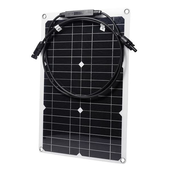 Solpanel 20W monokrystallinsk silicium bøjeligt solpanel til RV / bil / yacht