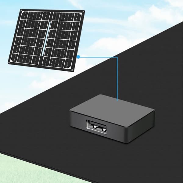 LogiLink Vikbar solcellspanel med USB-laddare 1 x USB-A 7W