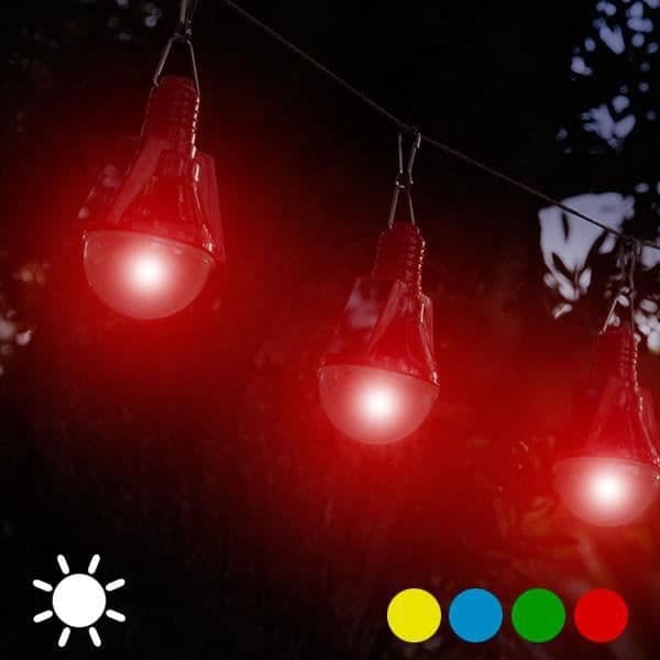 Solar glödlampa (paket med 4) - Utomhuslampa dekorationsljus Färg - Blå