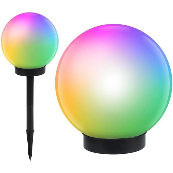 GreenBlue GB123 flerfärgad utomhus LED solcellslampa Svart, Vit