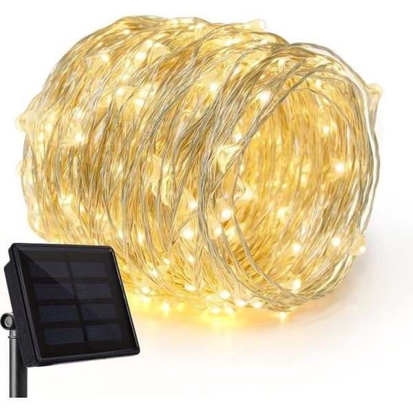 Solar String Lights 22m utomhus för trädgård, uteplats, bröllop och julfest