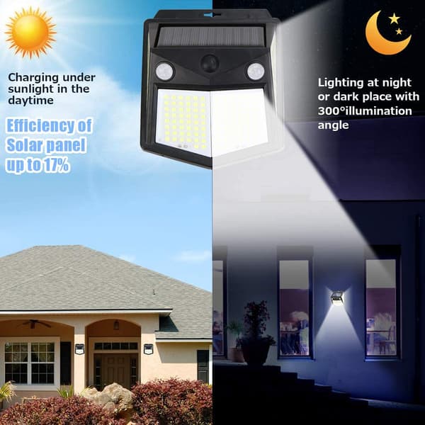 260LED Solar Light Outdoor Solar Light IP65 Vandtæt Bevægelsessensor Have Yard