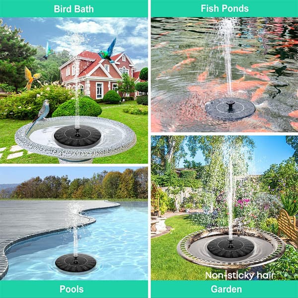 Sol Fountain - Sol Fontänpump - Vattenfontän solcellsdriven