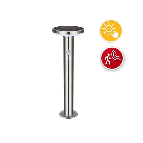 Bärande solenergi LED - VELAMP - DEVILS TOWER - 600 lumen - Grå