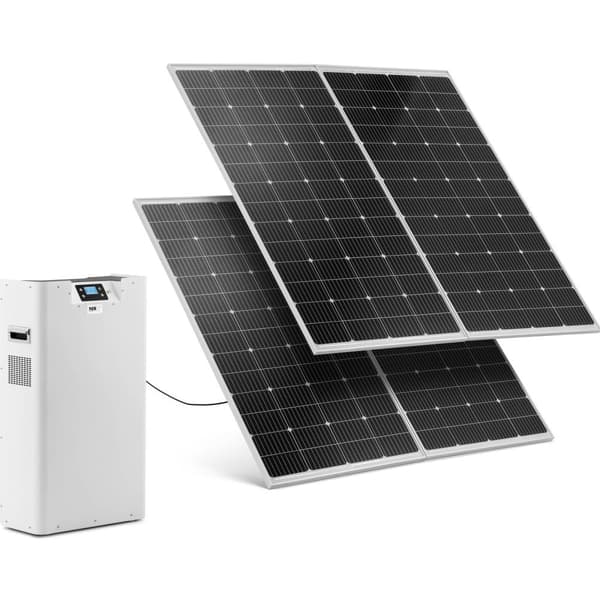 Voimalaitos, jossa on 2 aurinkopaneelia ja invertteri - 3000 W - 230 V