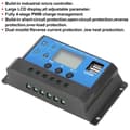 Miniatyrbild 3 av 4: Cuque Solar Controller 30A 30A LCD Solar Charge Controller Automatisk identifiering 12V 24V Fullständig PWM-kontroll
