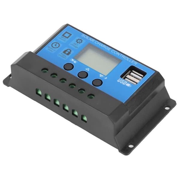 Duokon Solar Controller 30A 30A LCD Solar Charge Controller Auto Identifiering 12V 24V PWM Control
