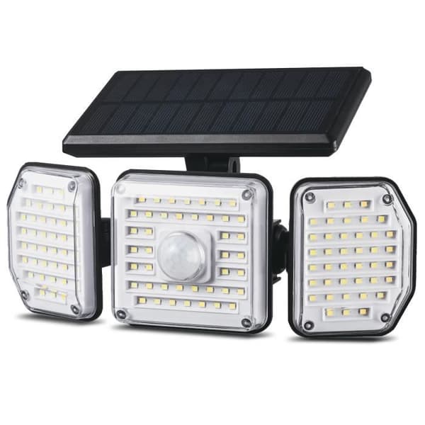 LED solcellslampa med rörelsedetektor Maclean MCE615 3 driftlägen IP65 4W 320 lm 4000K Li-ion 1200 mAh