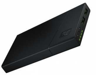 Green Cell PBGC02S power bank Lithium Polymer (LiPo) 10000 mAh Black Sort