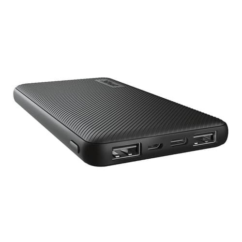 Enerģijas krātuve Trust Primo Ultra-thin 10 000 mAh Black Sort