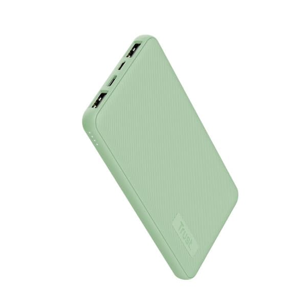 Enerģijas krātuve Trust Primo 10 000 mAh Ultra-thin Green Grøn