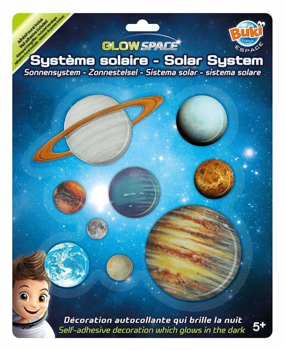 Solsystem - BUKI FRANCE - Fosforescerande planeter - För barnrum