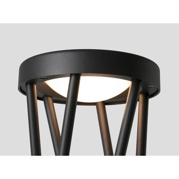 Lampe balise - Estudi Ribaudí - TWIST - Mörk grå - 1 glödlampa - LED - Utomhus