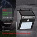 Miniatyrbild 3 av 4: 1-4 stycken LED solarljus utomhusbelysning för trädgård säkerhetslampa pro - Modell: YX03-30-1M-4pcs 3 lägen - MITYNDB03507