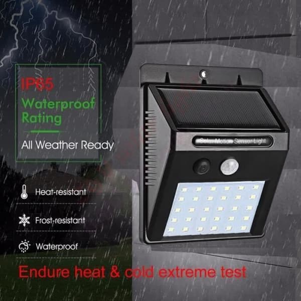 1-4 stycken LED solarljus utomhusbelysning för trädgård säkerhetslampa pro - Modell: YX03-30-1M-4pcs 3 lägen - MITYNDB03507