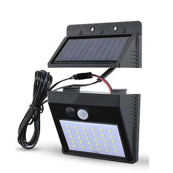 30 LED - Separat 1st - 30 LED Solar Light med rörelsesensor, vägglampa, 3 lägen 64-30 LED,