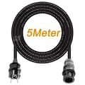 Miniatyrbillede 1 af 2: AC Strømforlængerledning, 5m Længde, 14 AWG Ledning, AC Strøm 5M Ledning