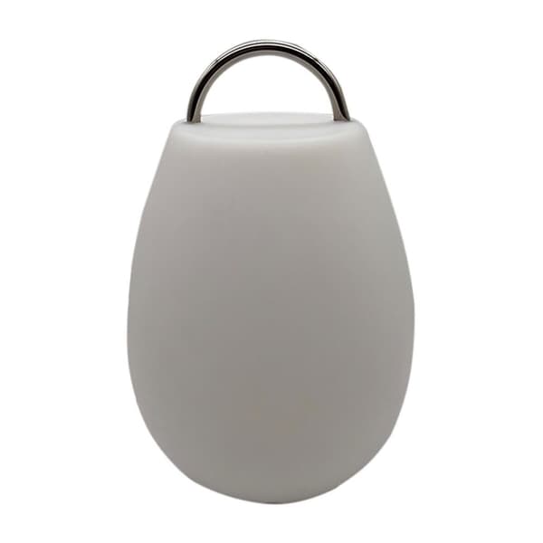 Solcellslampa DKD Home Decor Svart Polyetylen Vit (22 x 22 x 31,5 cm)