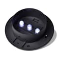 Miniatyrbild 6 av 6: Solfjärrande 3 LED-lampa för staket / ränna / trädgård Svart 6 st 41180