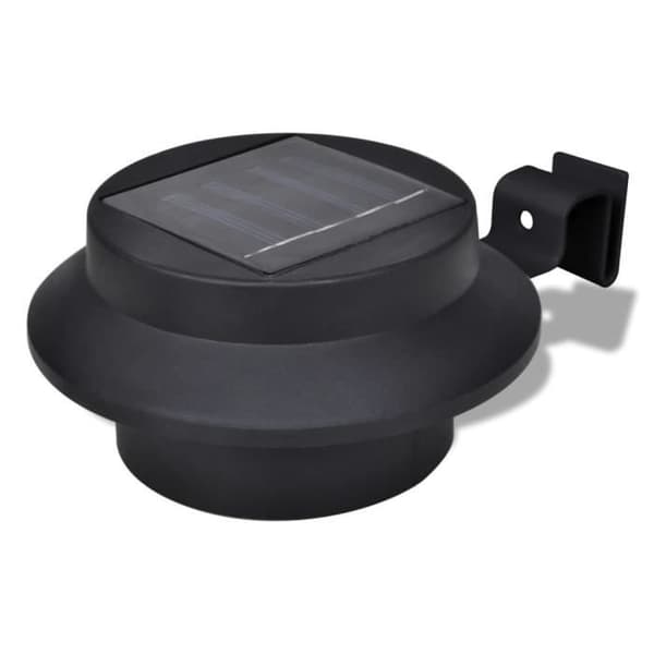 SIB Solar lights 6 st för rännstängsel Svart 7053726302135