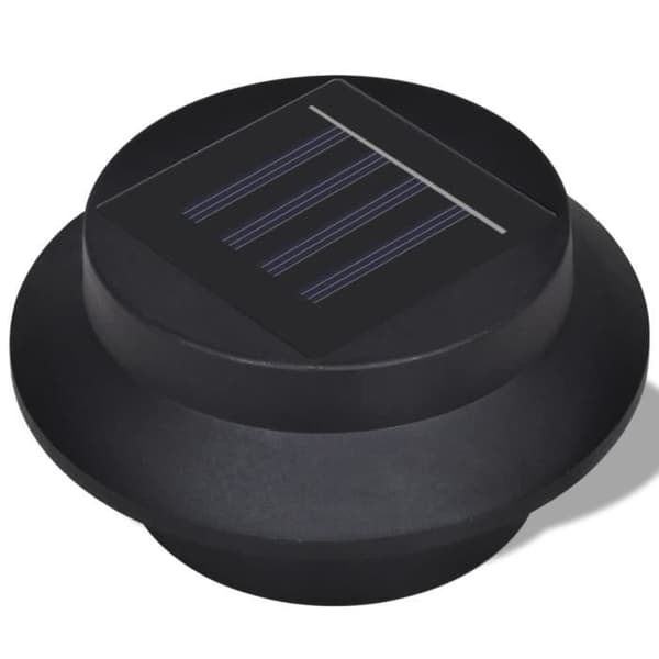 Solljus till rännstängsel - JILI - BEST - Svart - LED 0,6W