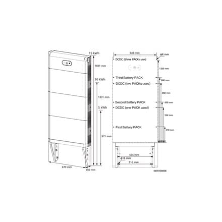 Huawei | LUNA2000 | Seinäasennusteline